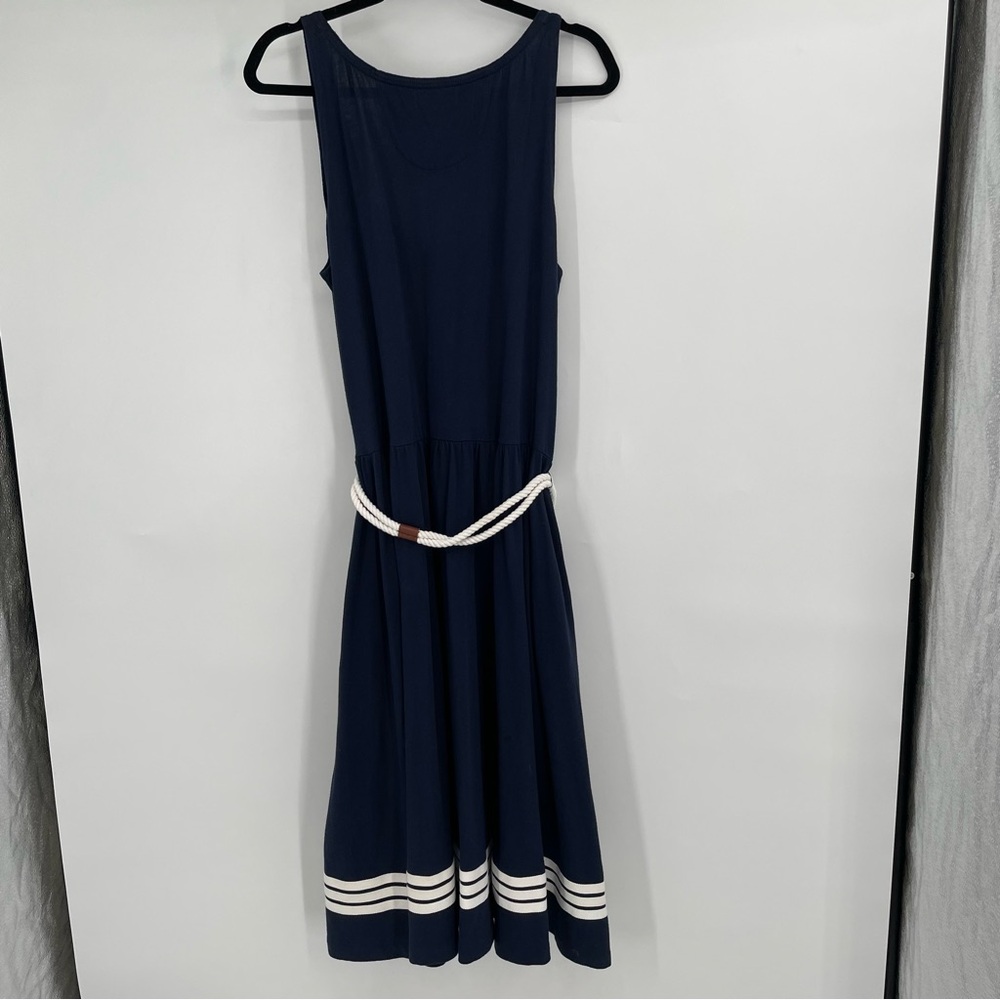 Ralph Lauren Navy and White Nautical Midi Dress - Picture 7 of 11